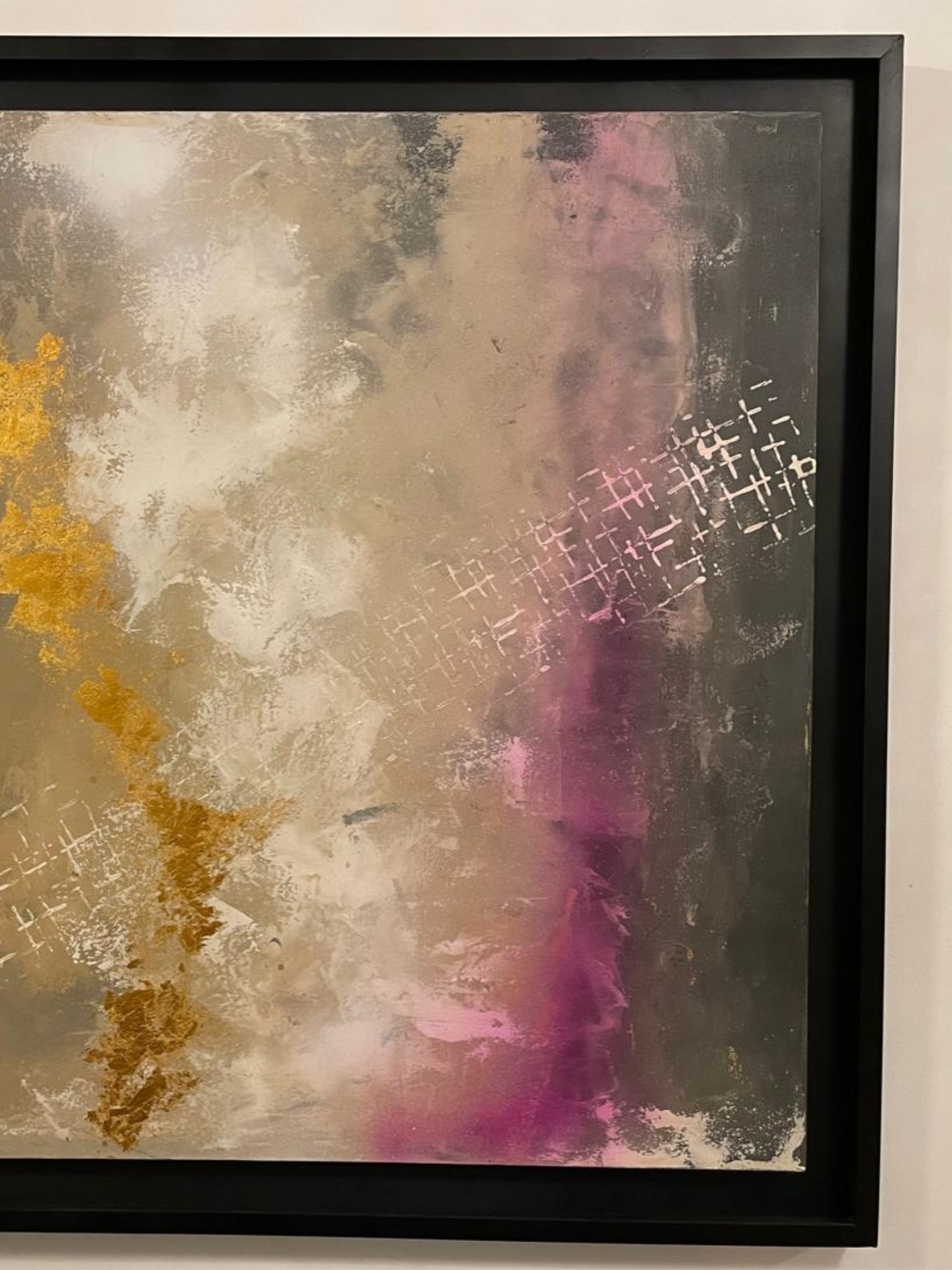 Cuadro Abstracto de Sandra Dos Santos 100 x 100 cm.