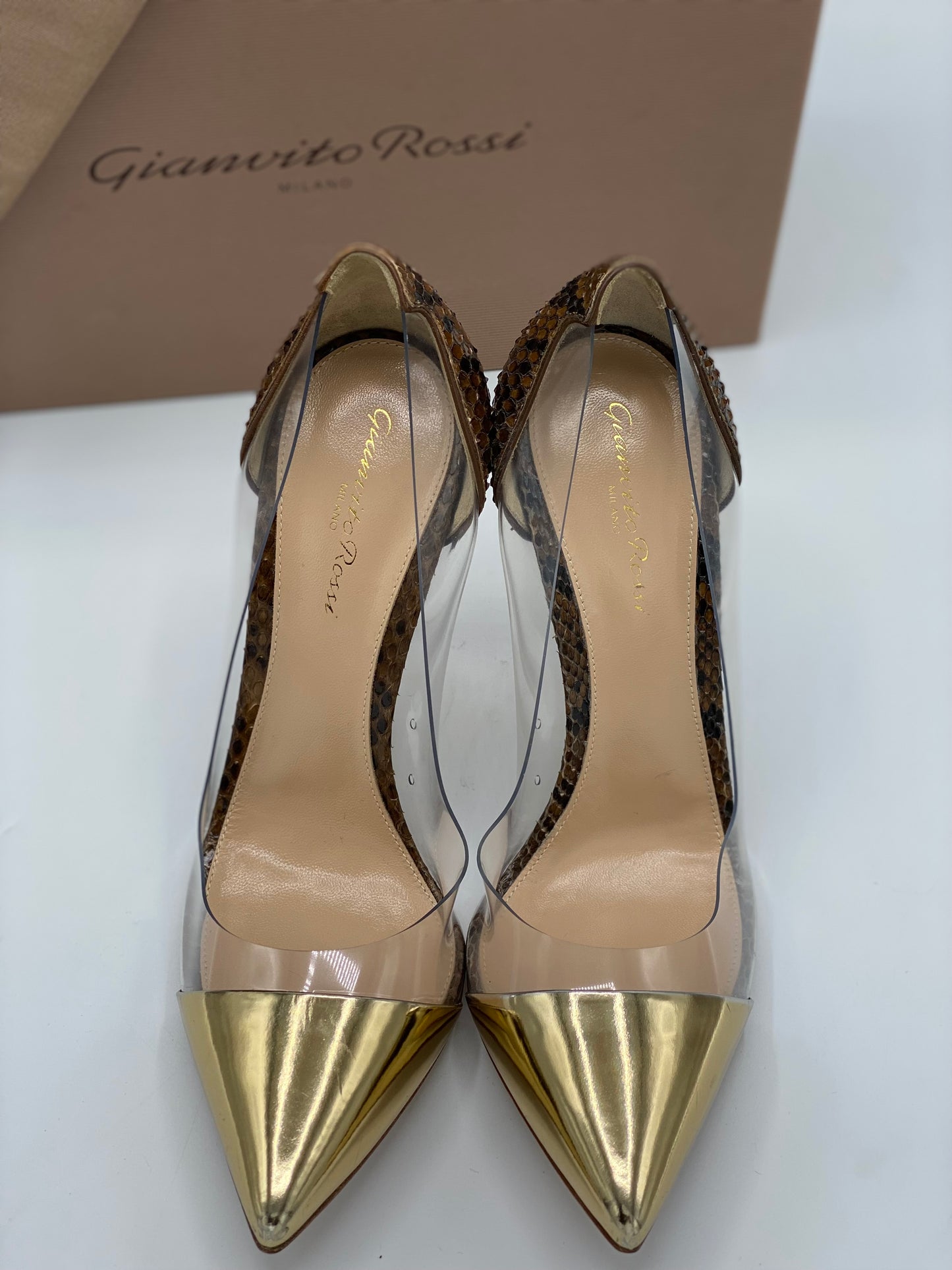 Gianvito Rossi Metallic Flexi Pump (38.5)