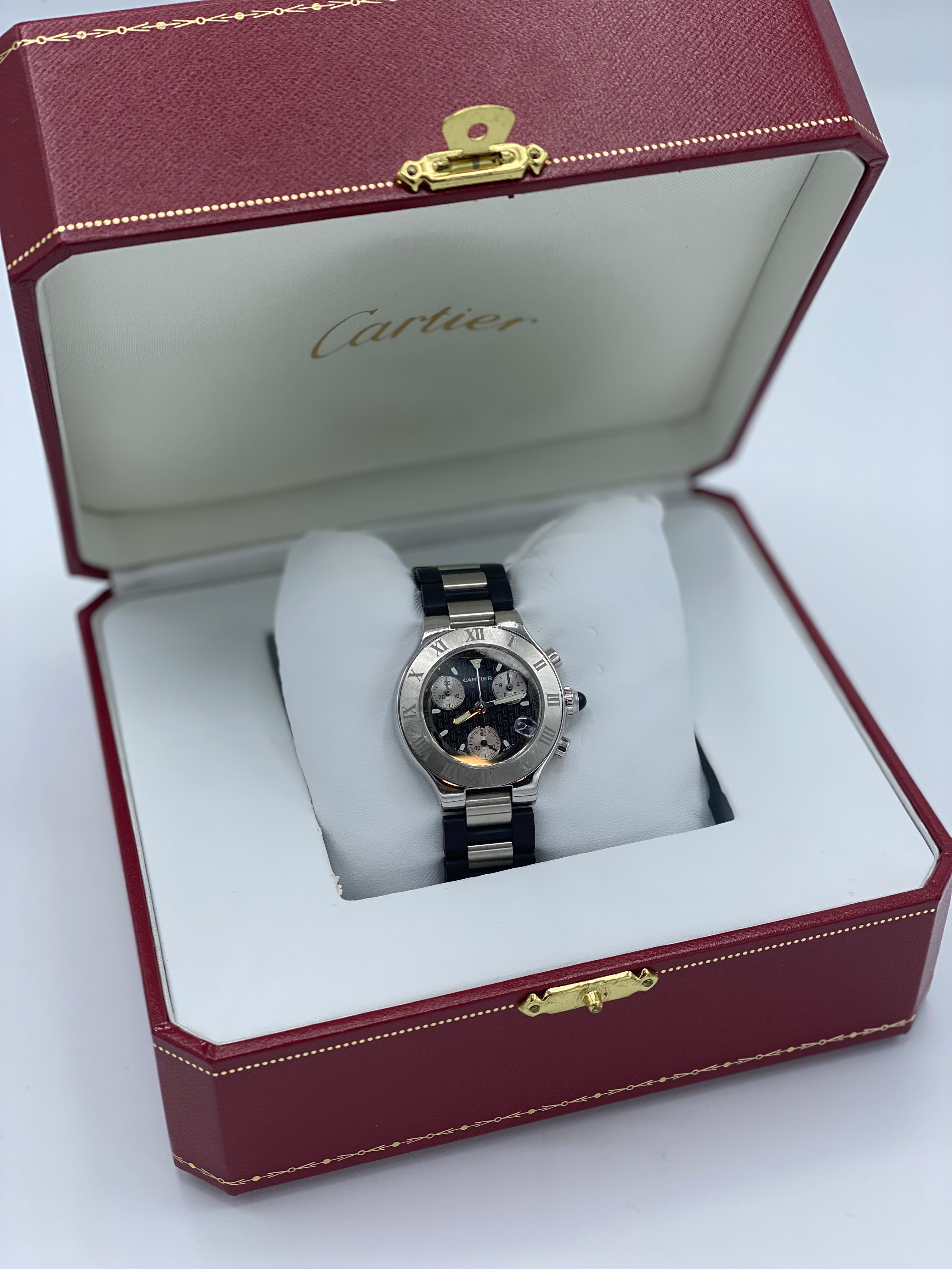 Reloj Cartier Chronoscraph Siglo XXI Dama The New Black