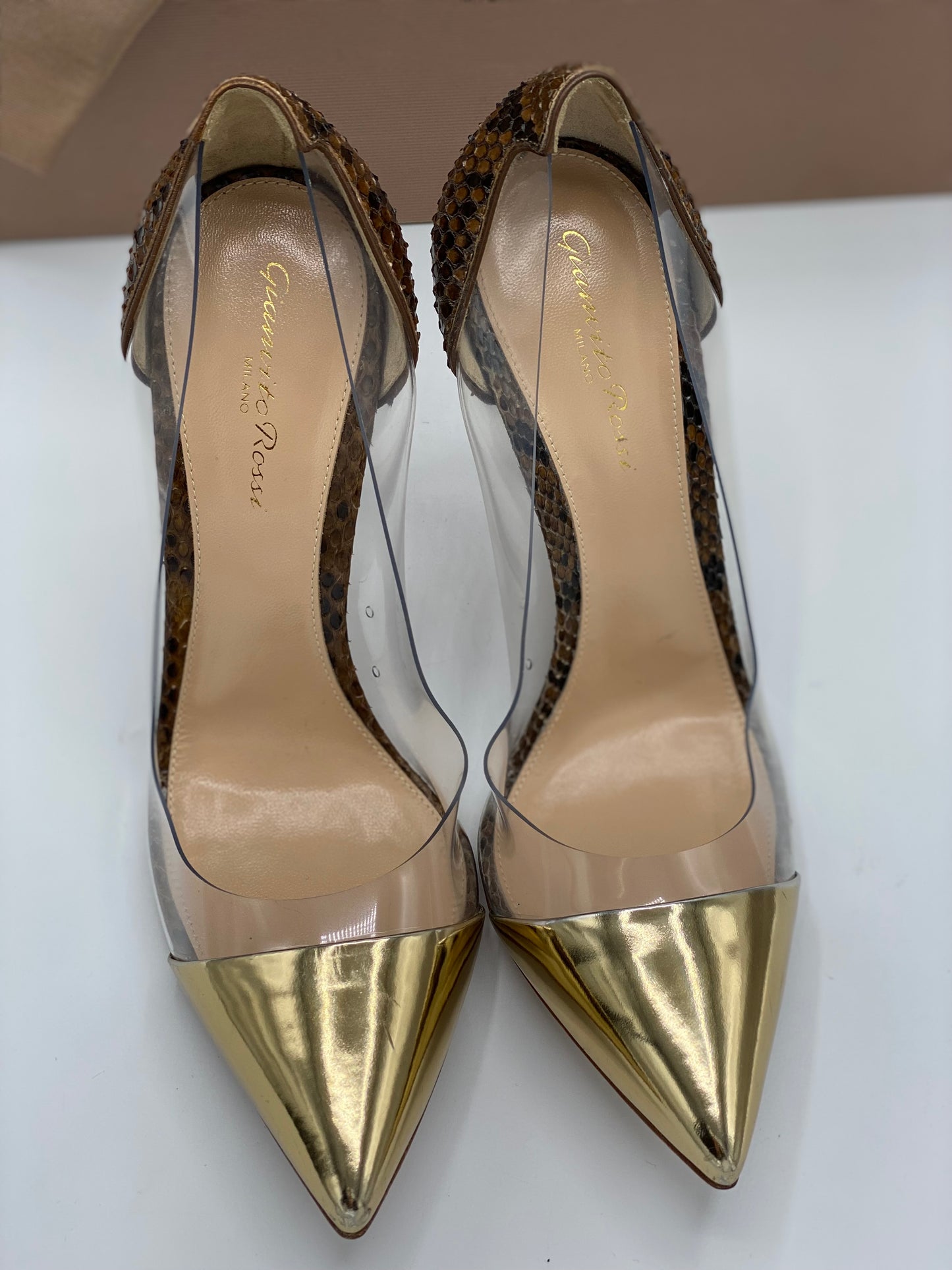 Gianvito Rossi Metallic Flexi Pump (38.5)