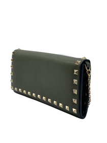Clutch Verde Valentino Garavani Rockstud
