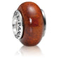 Charm Pandora Murano de Madera Acapu