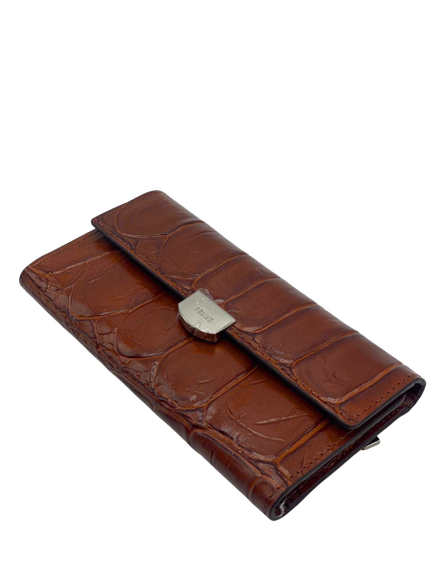 Billetera Marron de Cuero Prune