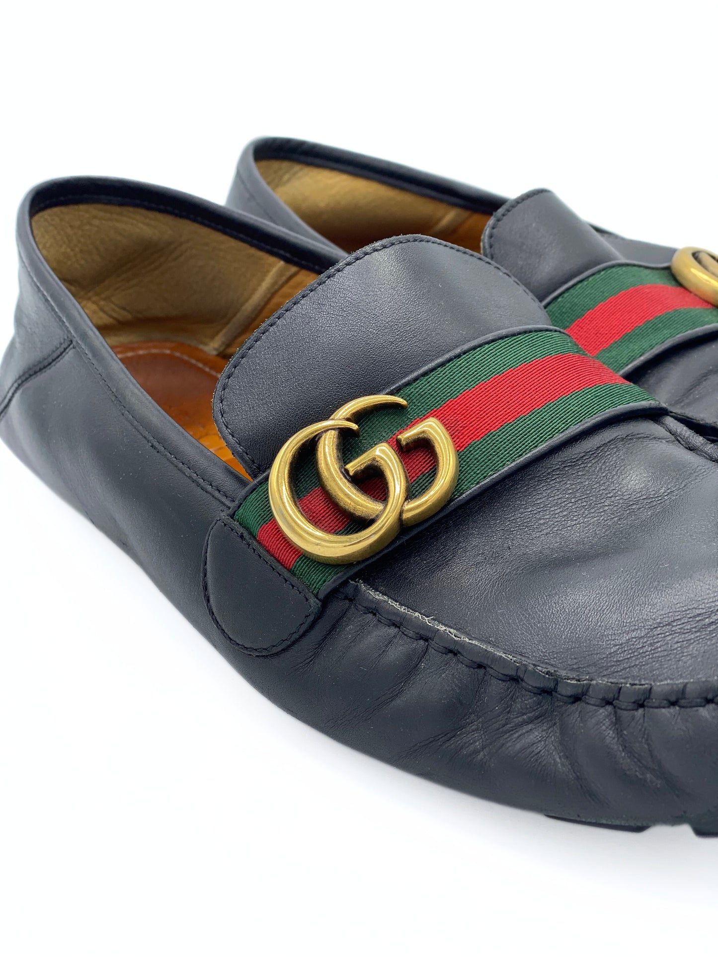 ⁠Loafers Gucci Marmont GG Web (US 42)