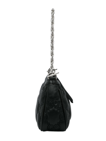 Bolso de Hombro Gucci GG Matelassé Negro de Cuero