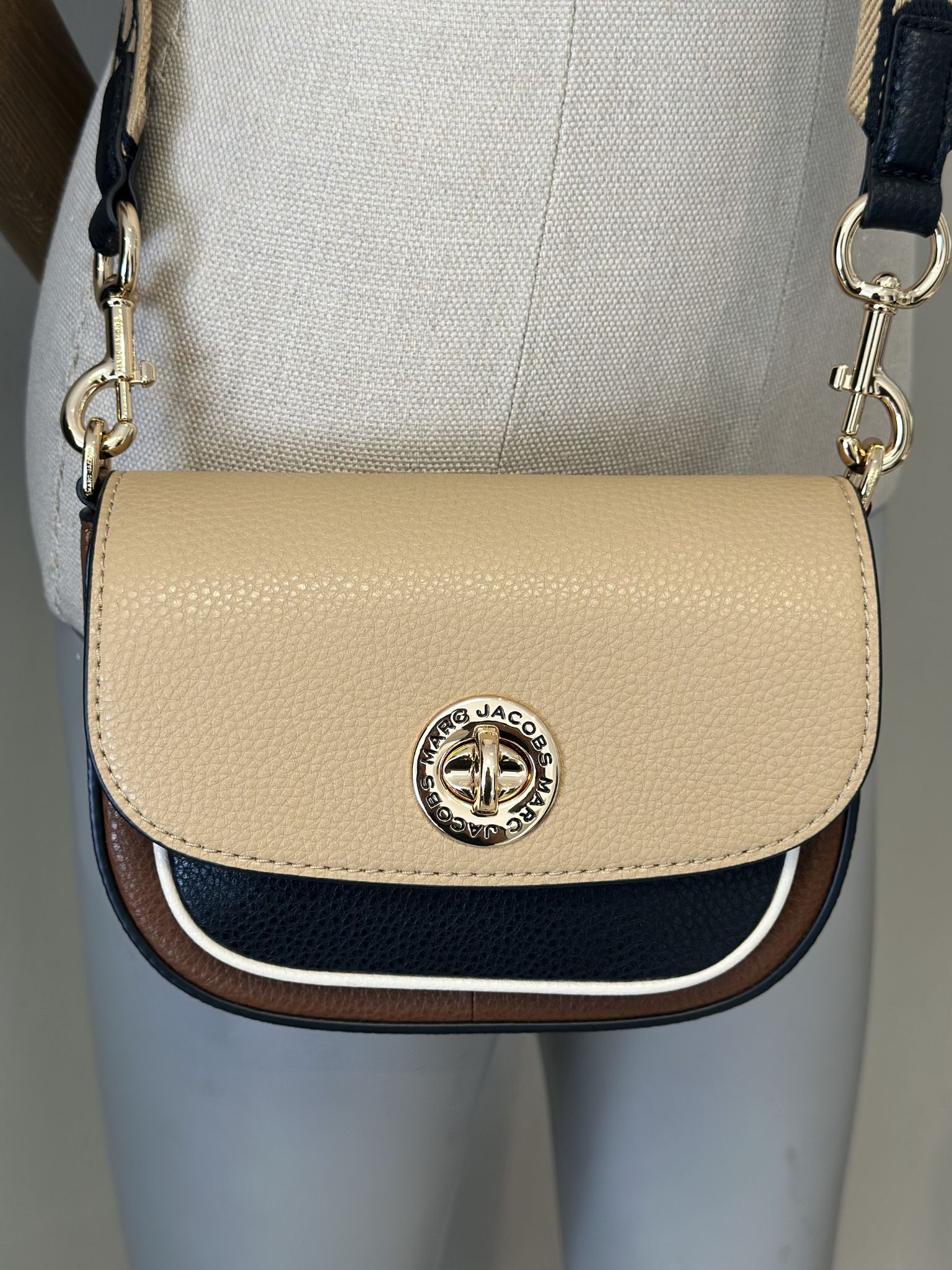 Bandolera Pequeña Marc Jacobs Colorblock Signet