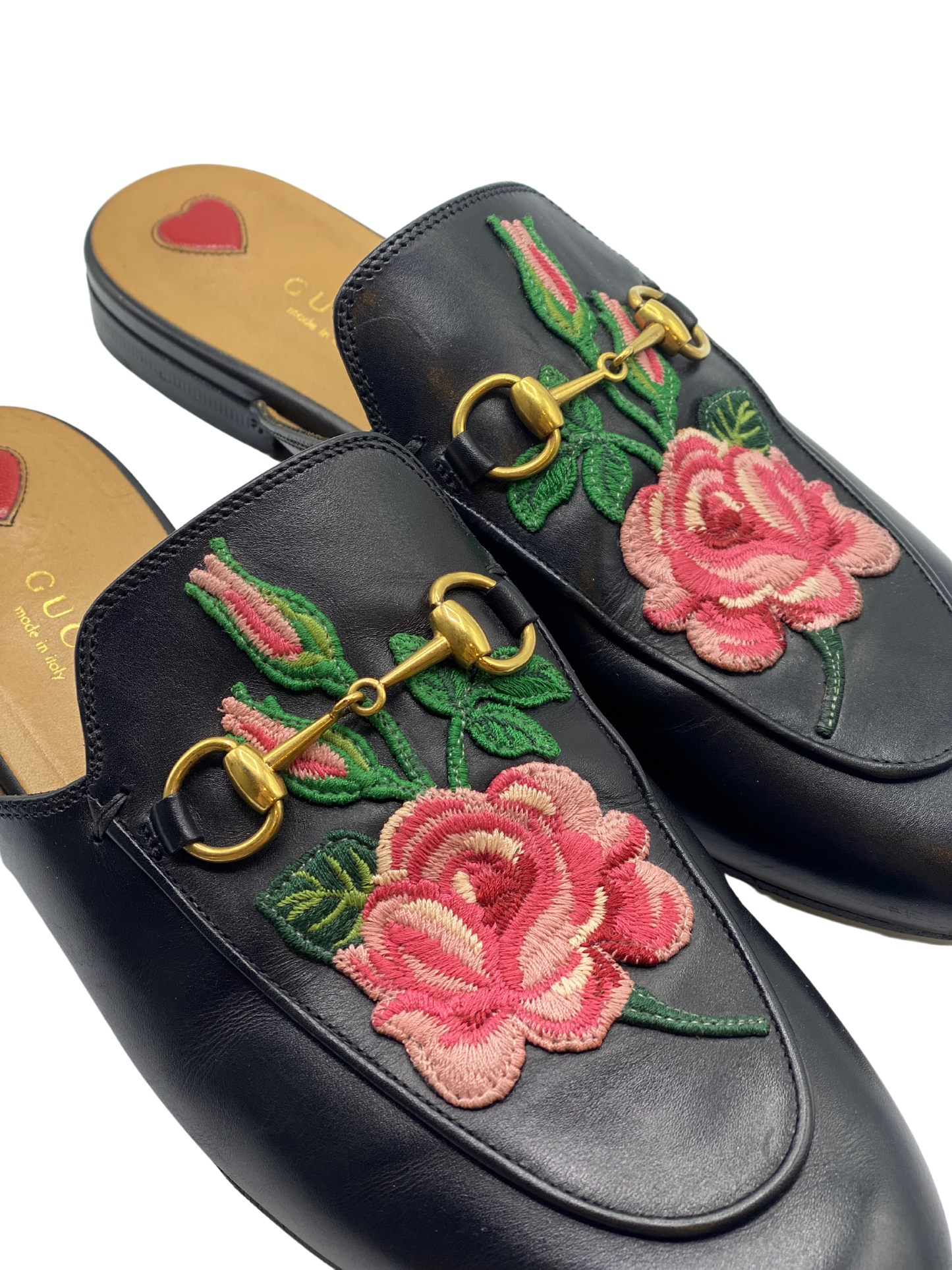 Mules Gucci Horsebit Floral (38)