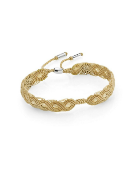 Pulsera Pandora de Macrame Beige