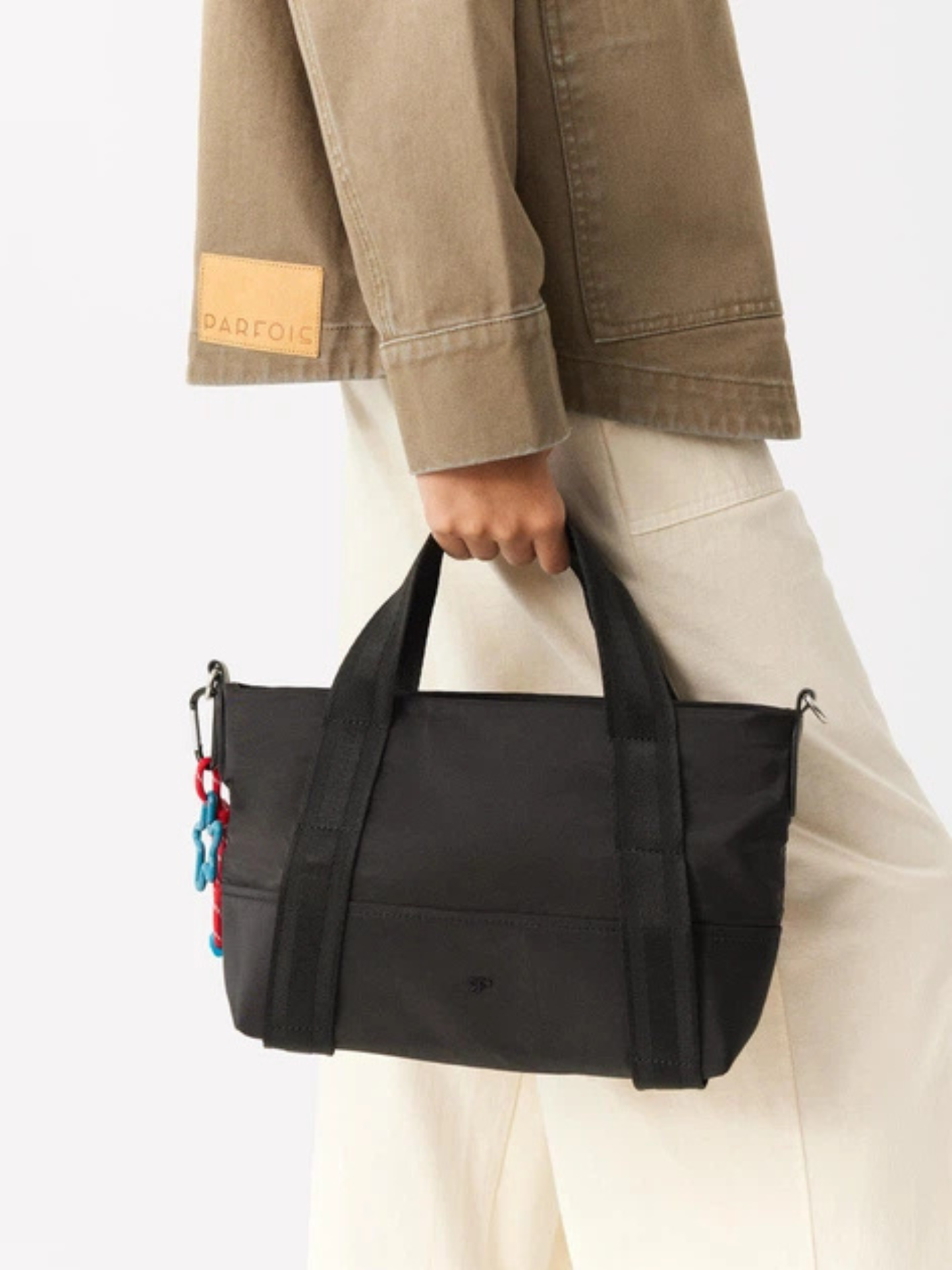 Bolso Negro de Nylon Parfois