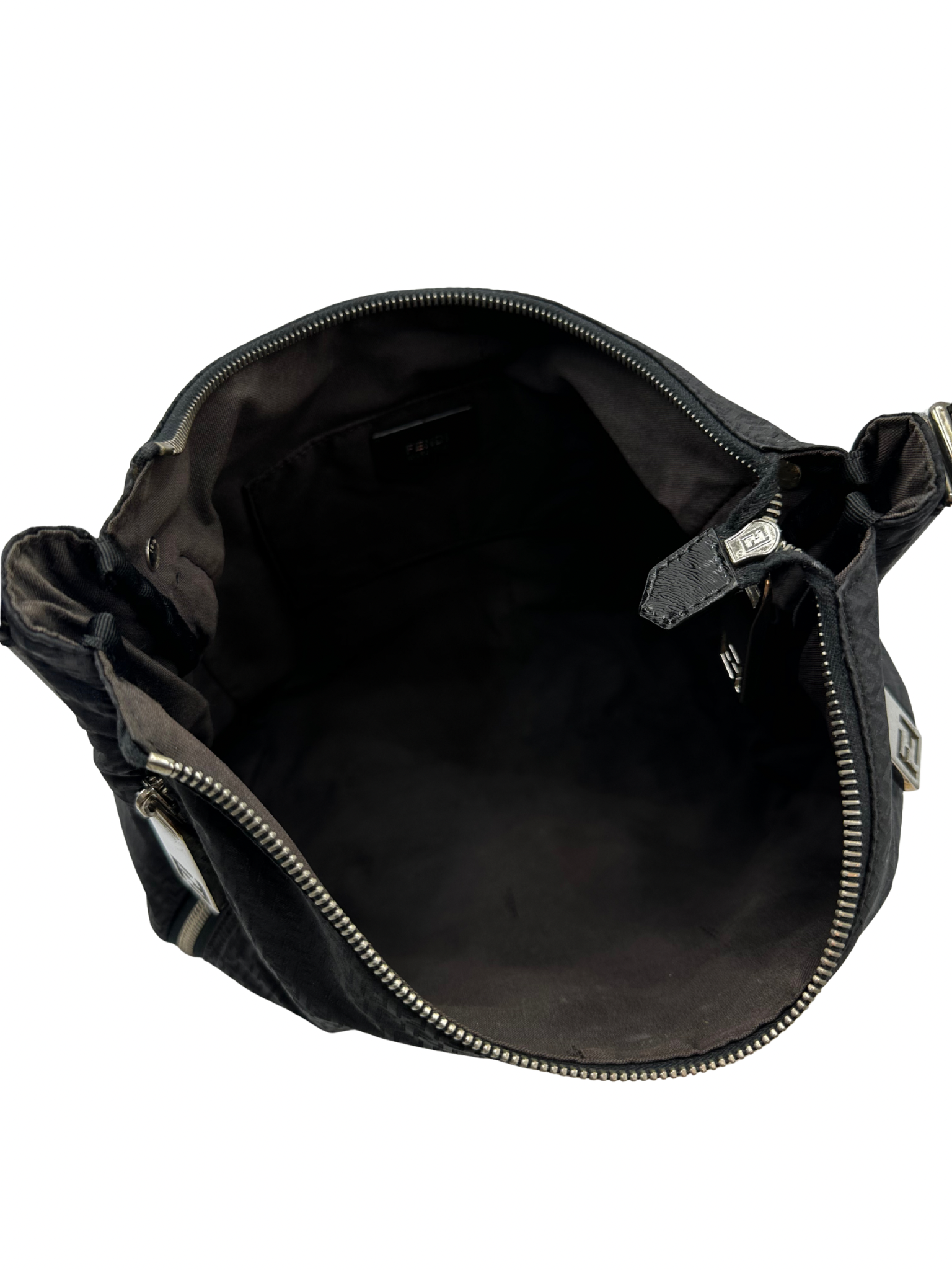 Cartera Negra Fendi Zucca Vintage