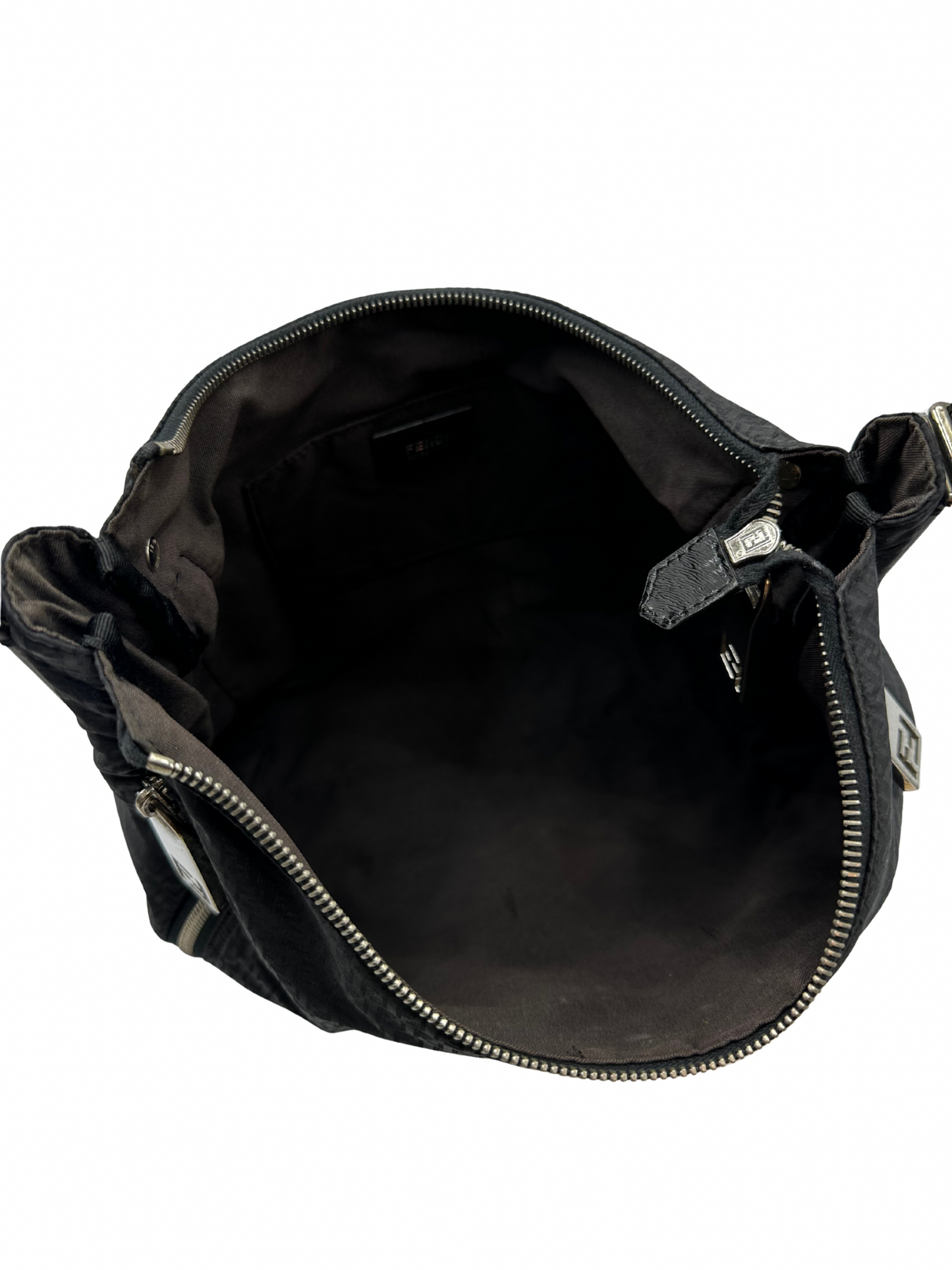Cartera Negra Fendi Zucca Vintage