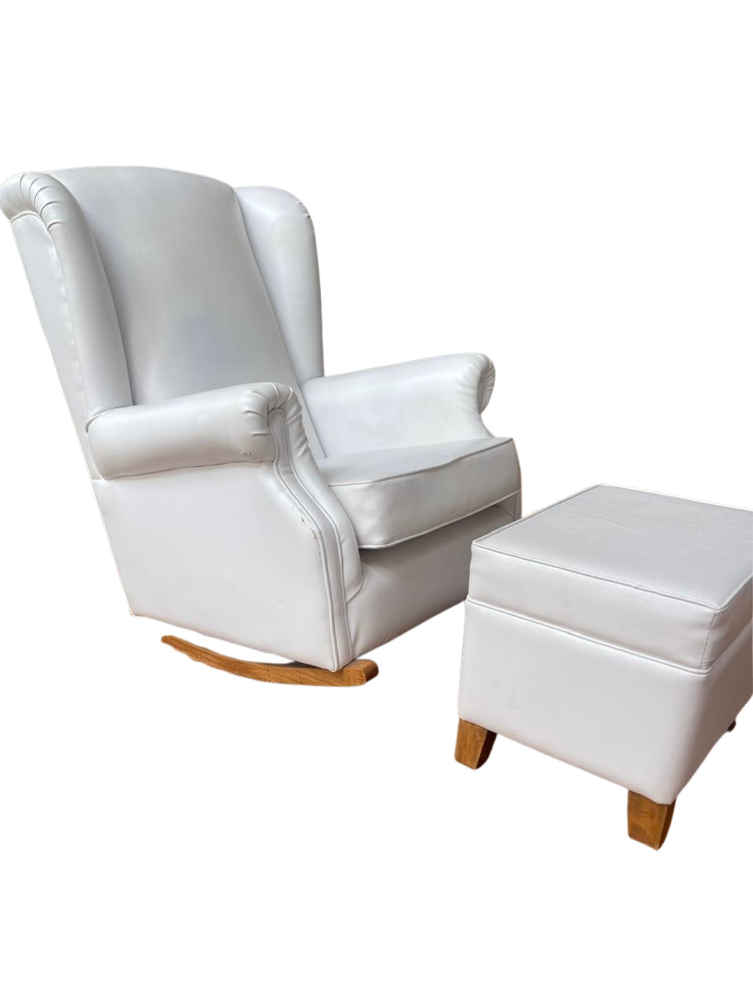 Mecedora de Cuna Bella con Puff