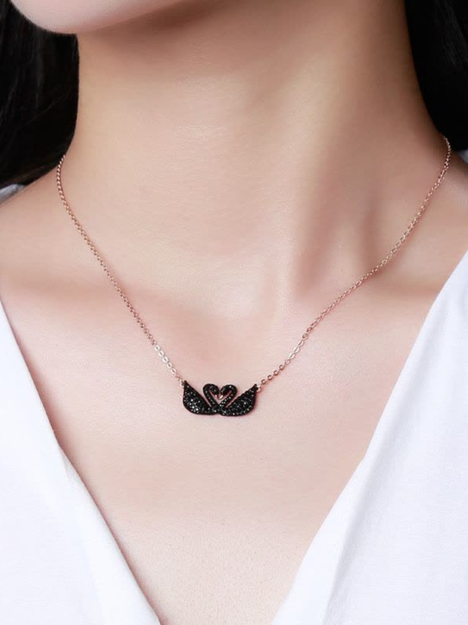 Collar Swarovski Iconic Swan Double