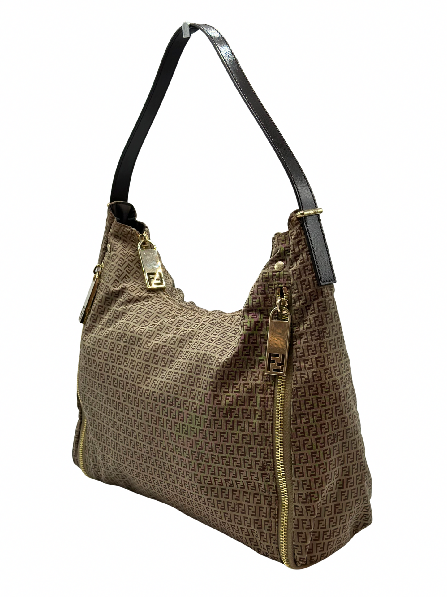 Cartera Beige Fendi Zucca Vintage