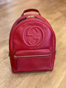 Mochila Gucci Soho Chain Backpack Red