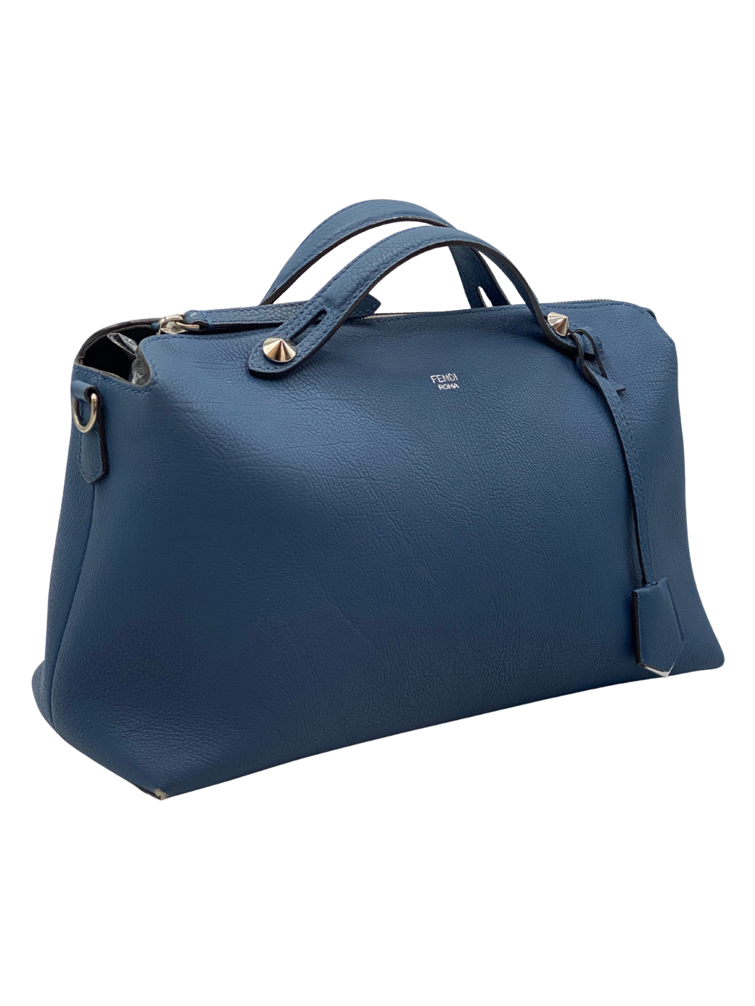 Cartera de Cuero Azul Fendi By The Way