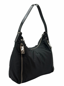 Cartera Negra Fendi Zucca Vintage