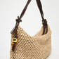 Cartera Zara Raffia de Hombro (Nueva)