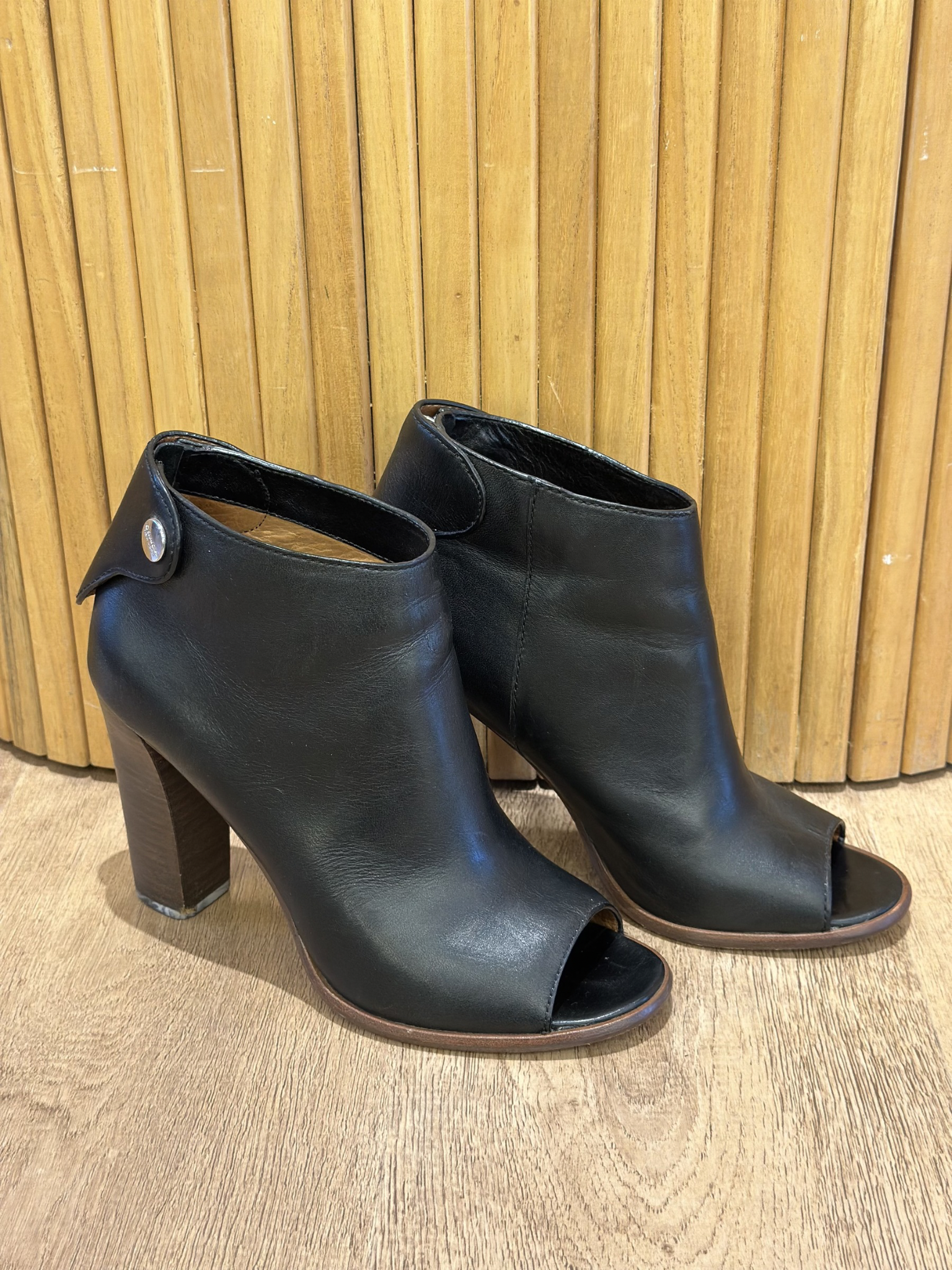 Botines Peep Toe Coach Labelle (8.5)