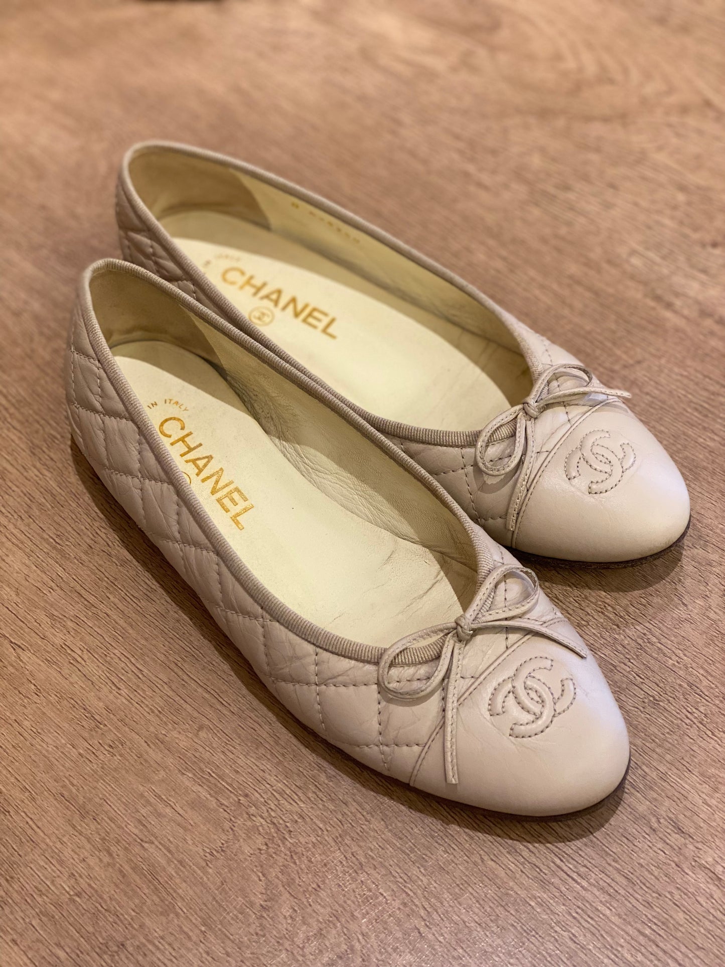 Chatita Bailarina Chanel Beige (38)