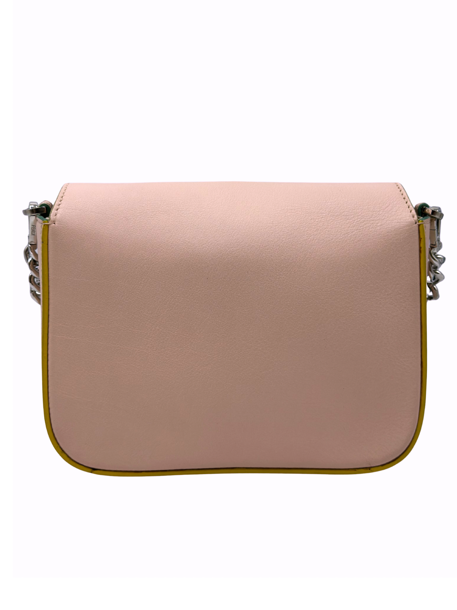 Bolso de Cuero Rosado Fendi 3Baguette