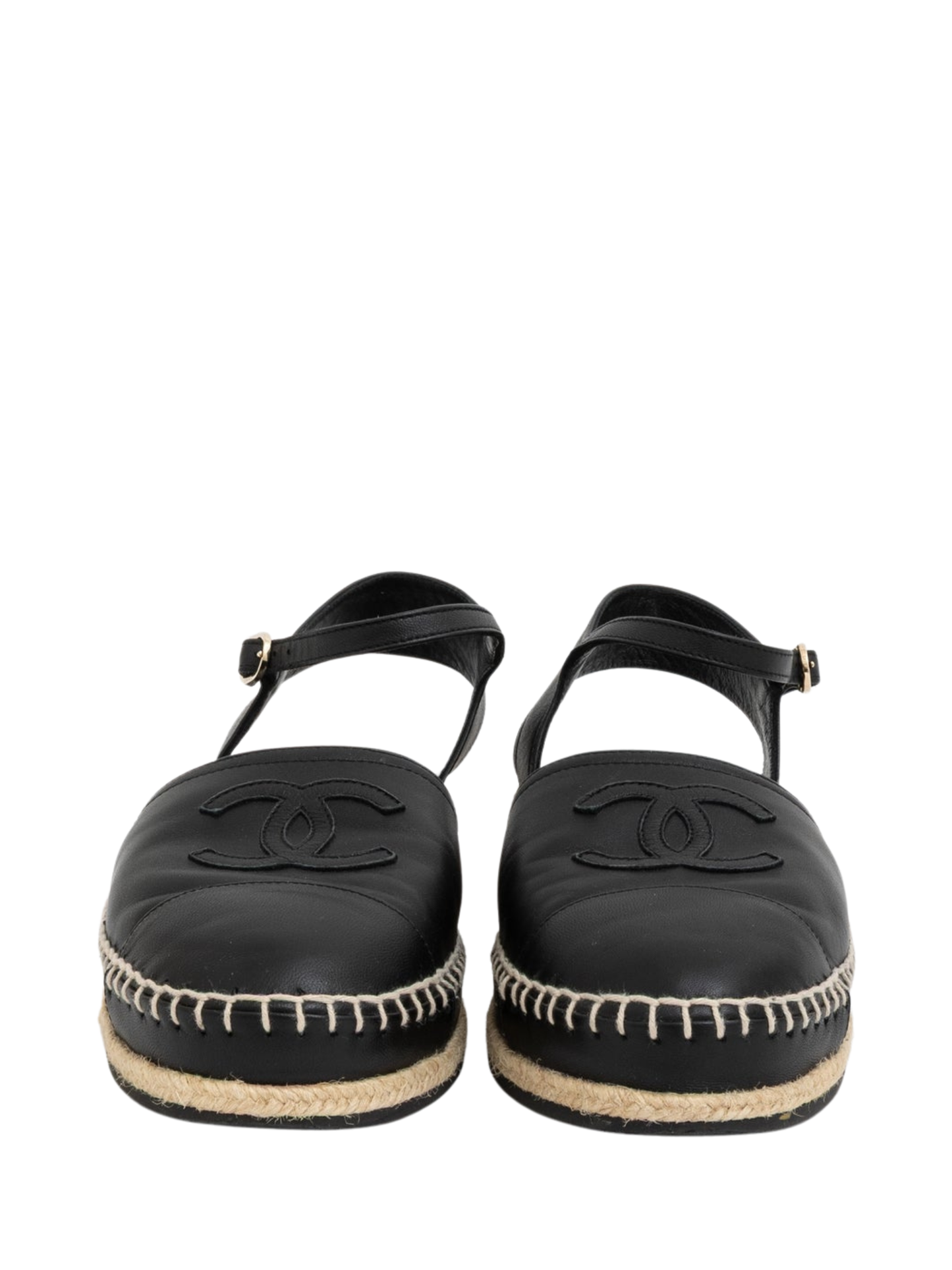 Espadrilles Chanel CC Cap Toe Ankle Strap (41)