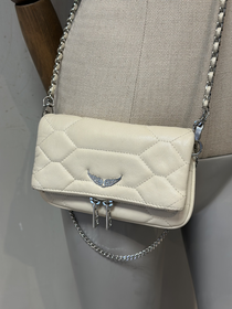 Bandolera Blanca Zadig & Voltaire Rock Nano