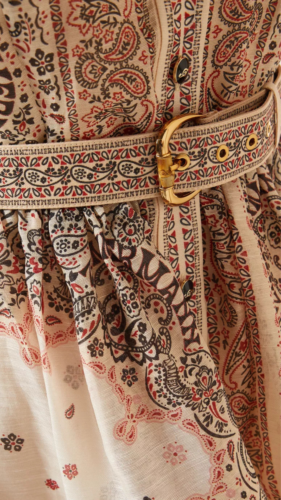 Vestido Corto Zimmermann Matchmaker Bandana Print (Talle 1)