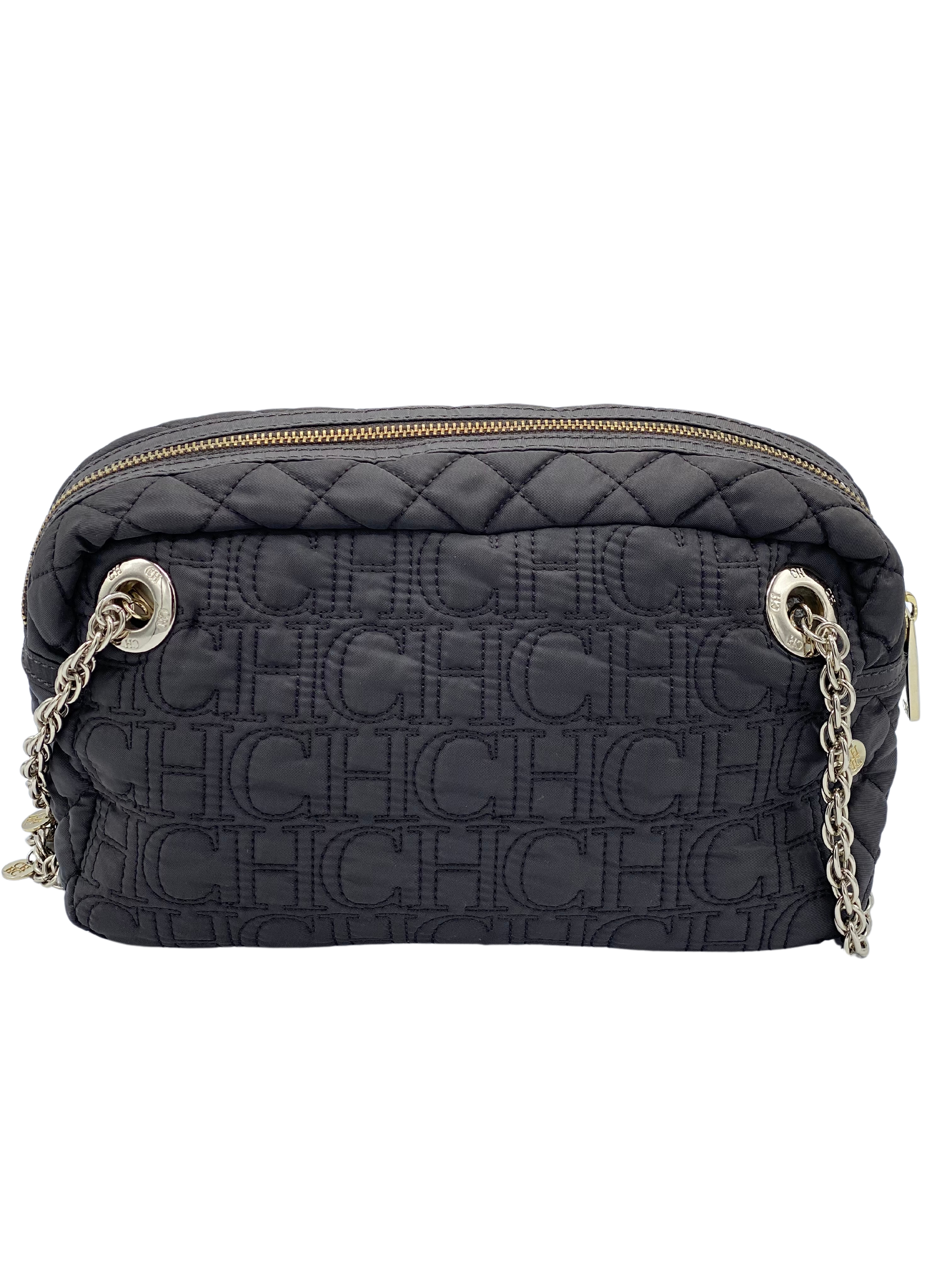 Cartera Carolina Herrera Quilted Nylon Chain Shoulder Bag