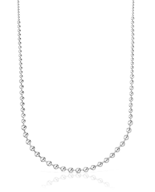Cadena de Plata Tous con Bolitas 45 cm