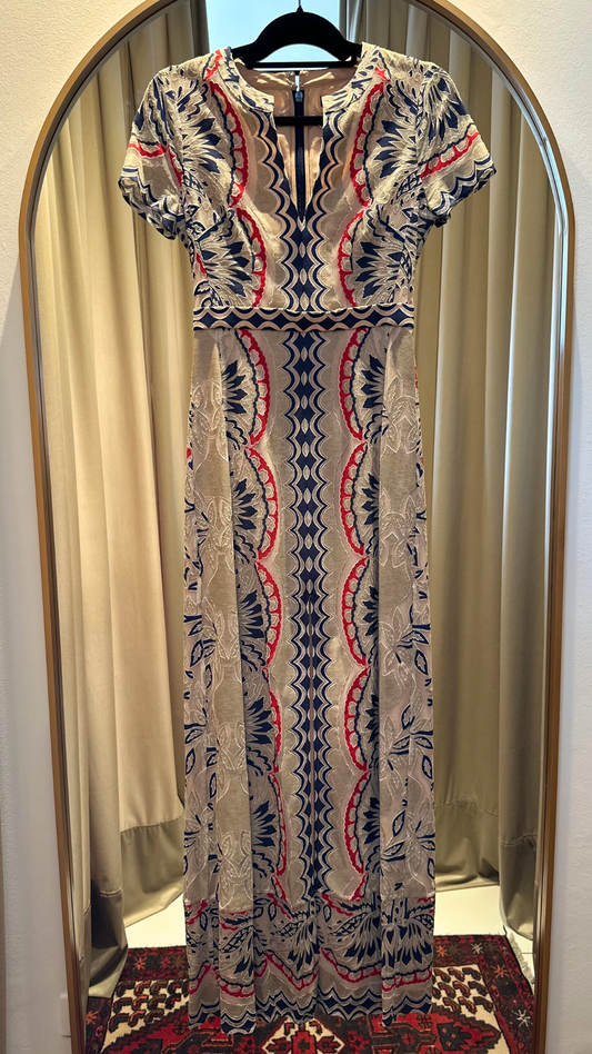 Vestido Largo con Apertura BCBGMAXAZRIA (Talle S)