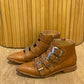 Botas Heidi Claire Con Tachas, 100% Cuero. (38)