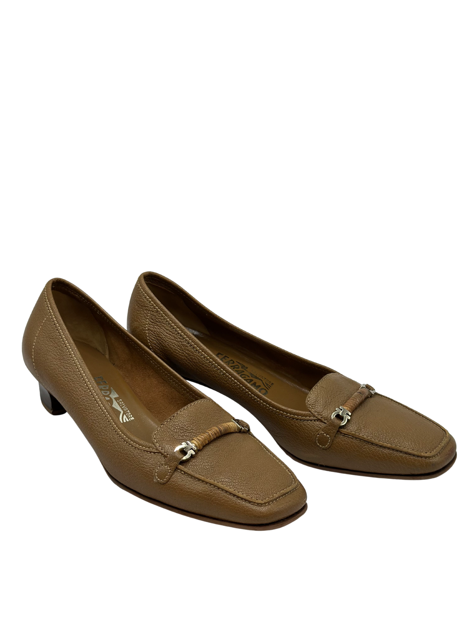 Mocasines de Tacón Salvatore Ferragamo Marrón (8)