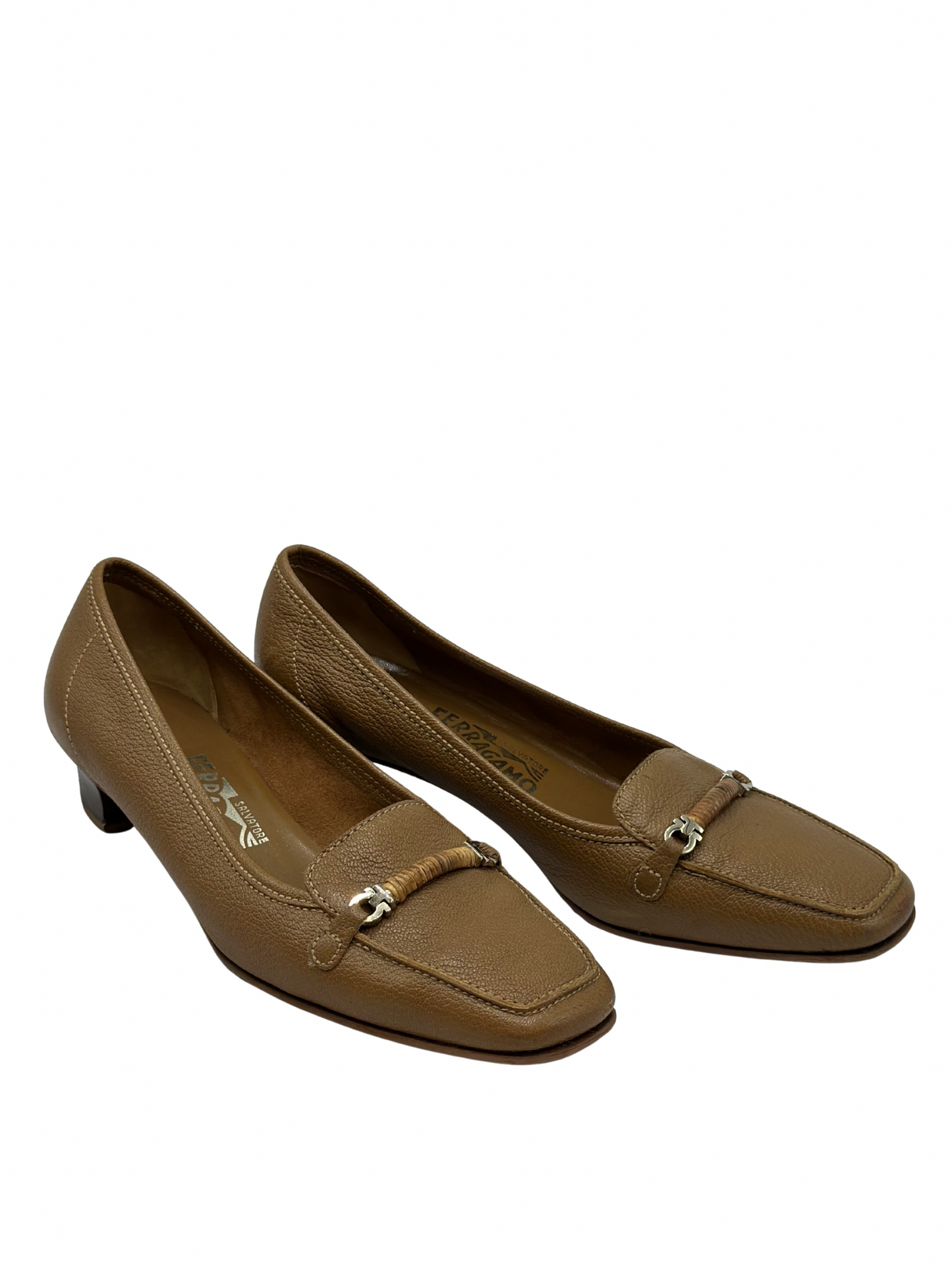 Mocasines de Tacón Salvatore Ferragamo Marrón (8)
