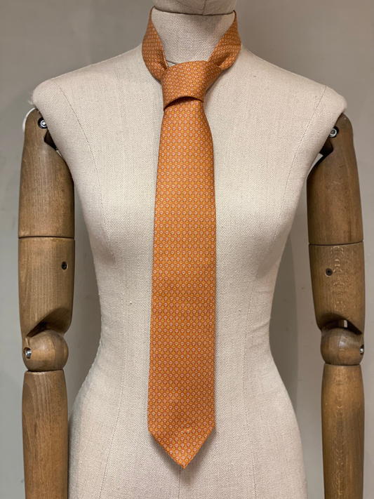 Corbata de Seda Naranja Salvatore Ferragamo
