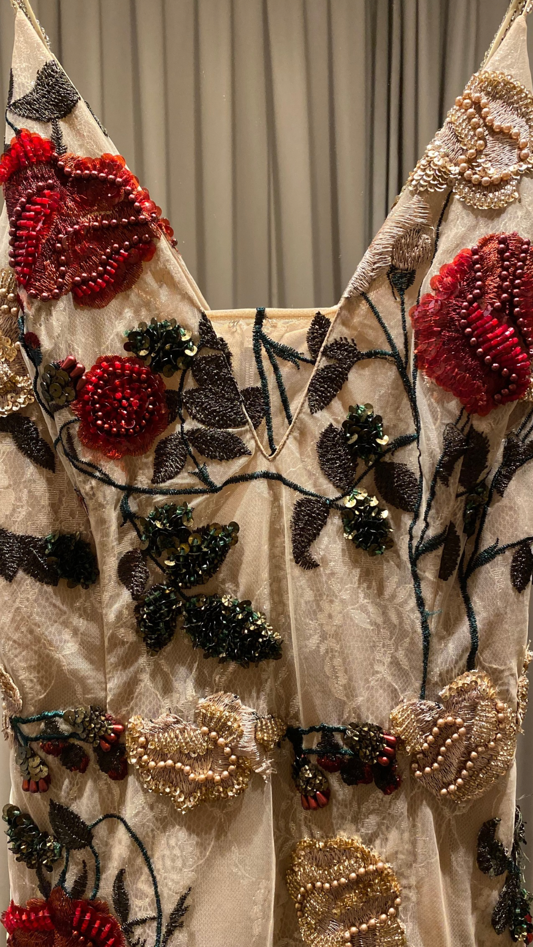 Vestido Pat Bo Floral Off White (Talle S)