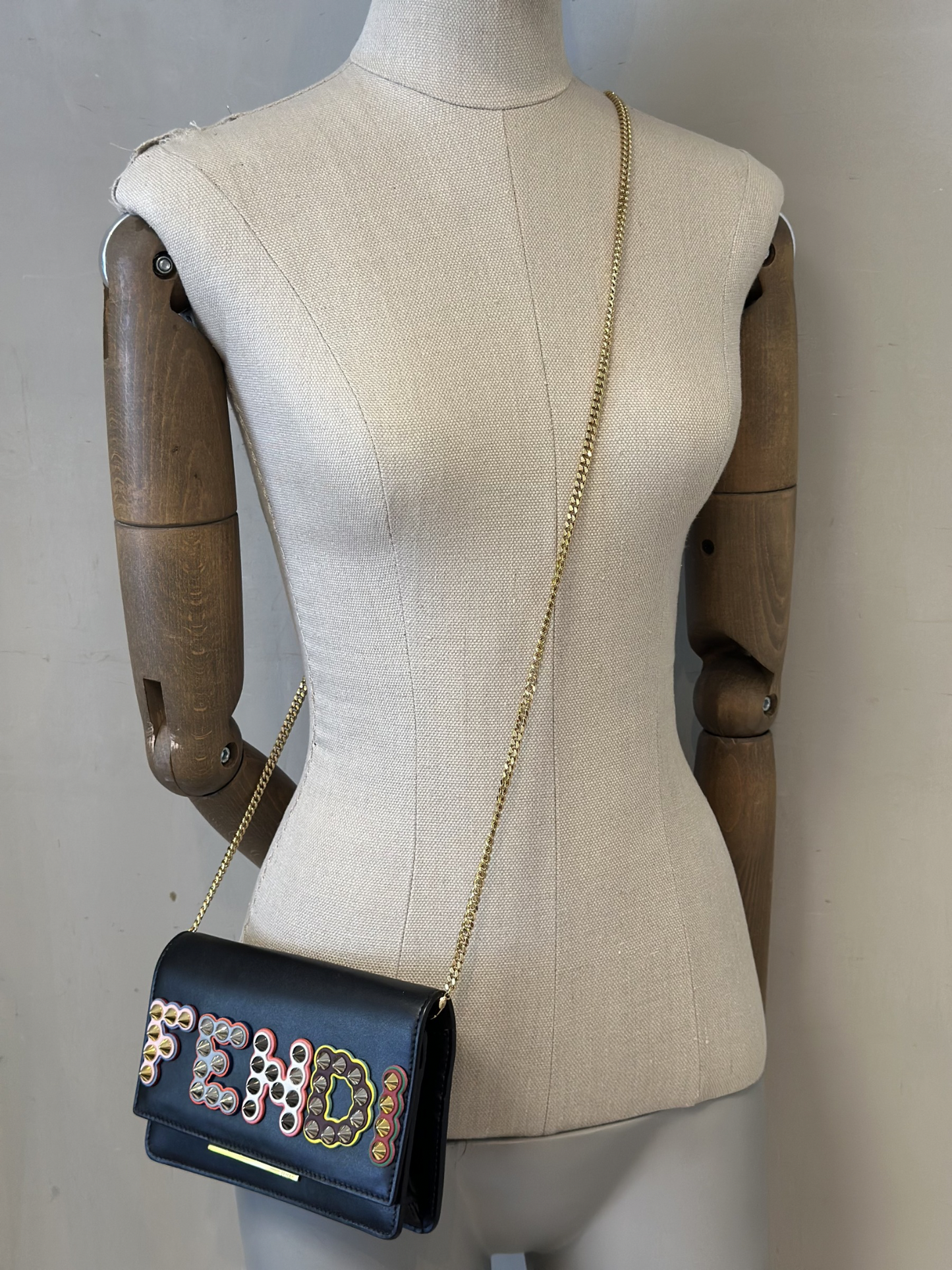 Bandolera Negra Fendi Fun Fair