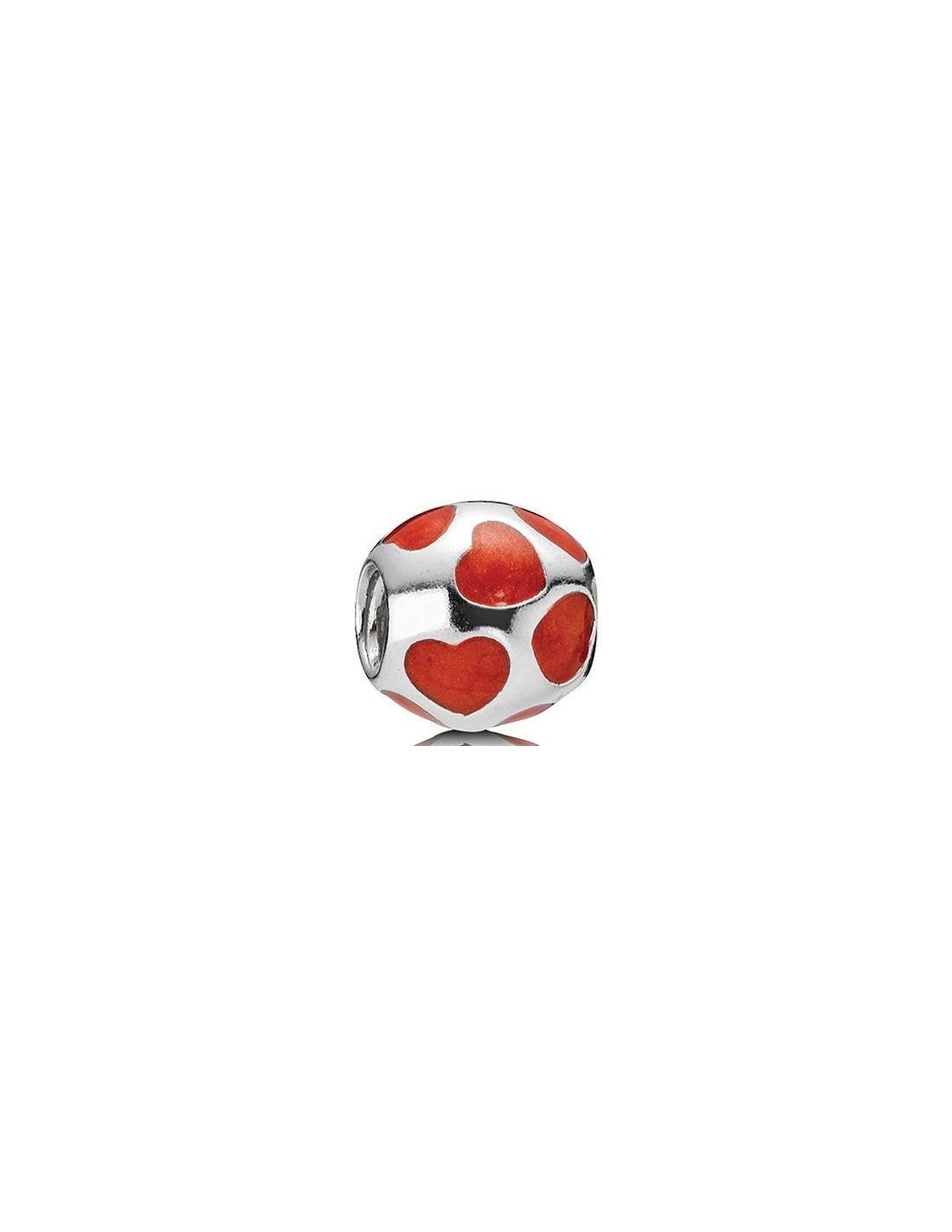 Charm Pandora Enamel Heart Red