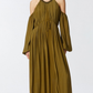 Vestido Verde Oliva Pinko (42)