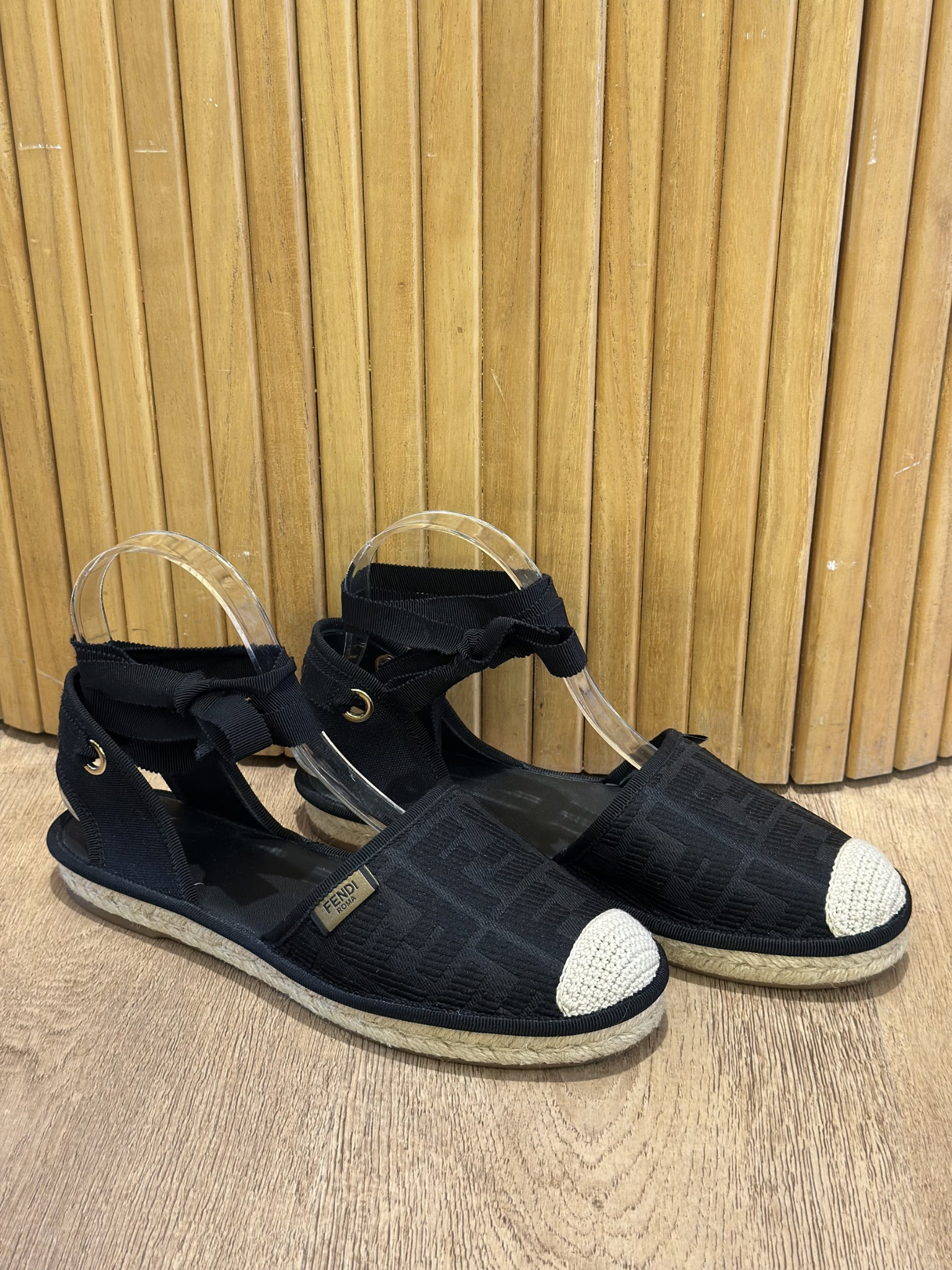 Espadrilles de Lona Fendi FF Logo (38)