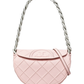 Bandolera Rosa Tory Burch Mini Fleming Soft Crescent
