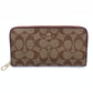 Billetera Coach Monogram Zip Around