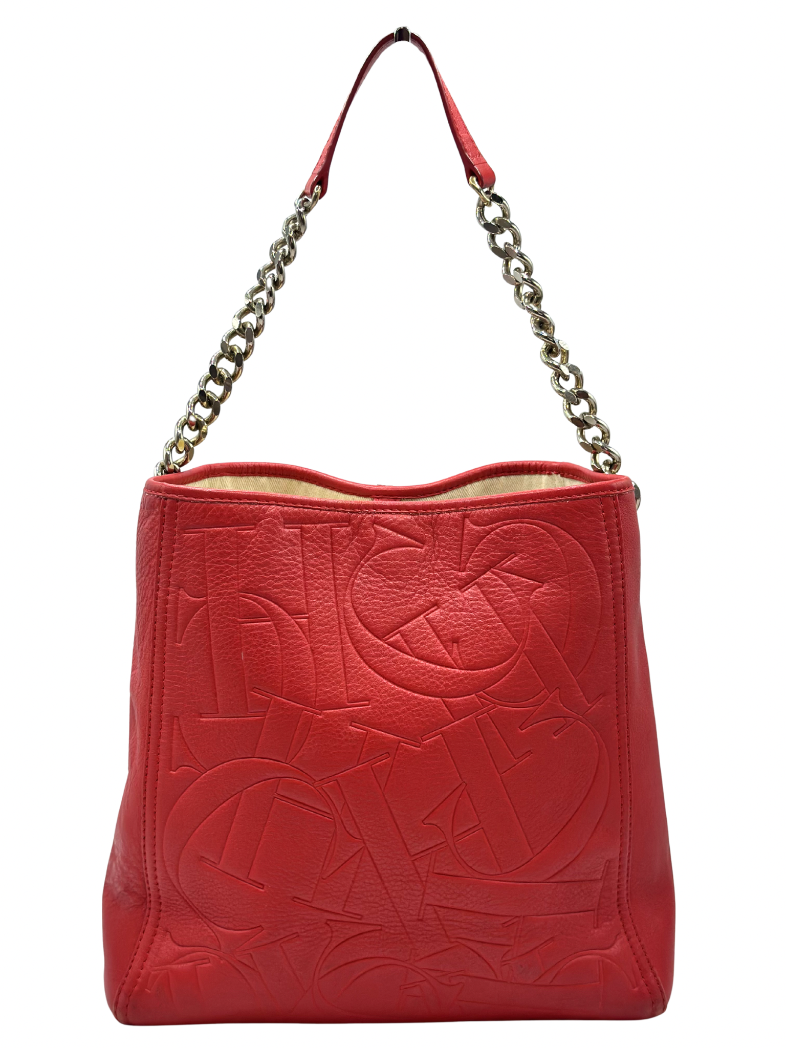 Bolso Rojo Carolina Herrera Monogram