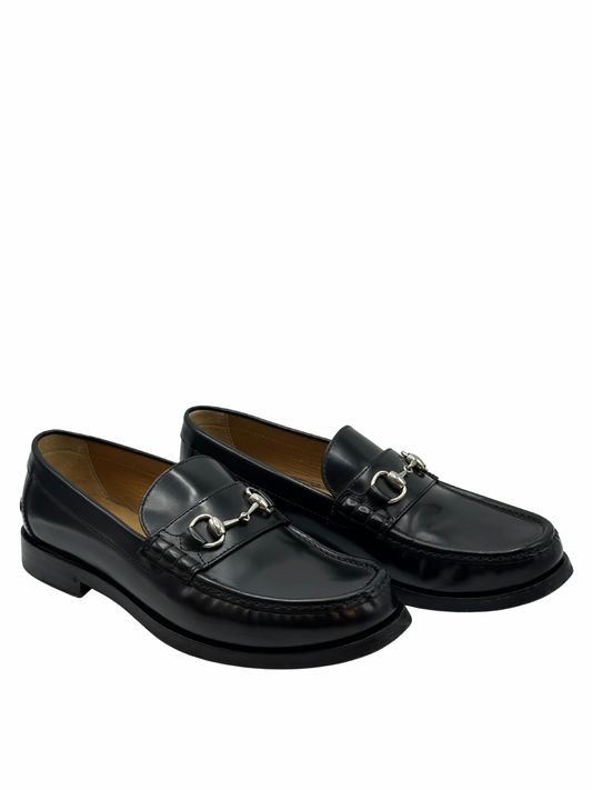Mocasines Negros Gucci Horsebit 1953 (10 MASC)
