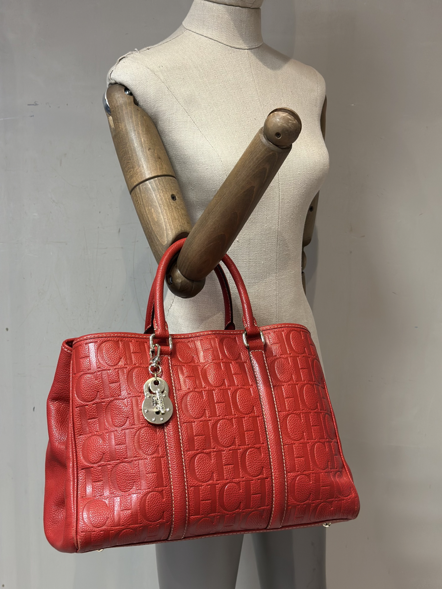 Cartera Roja Carolina Herrera Matteo Tote