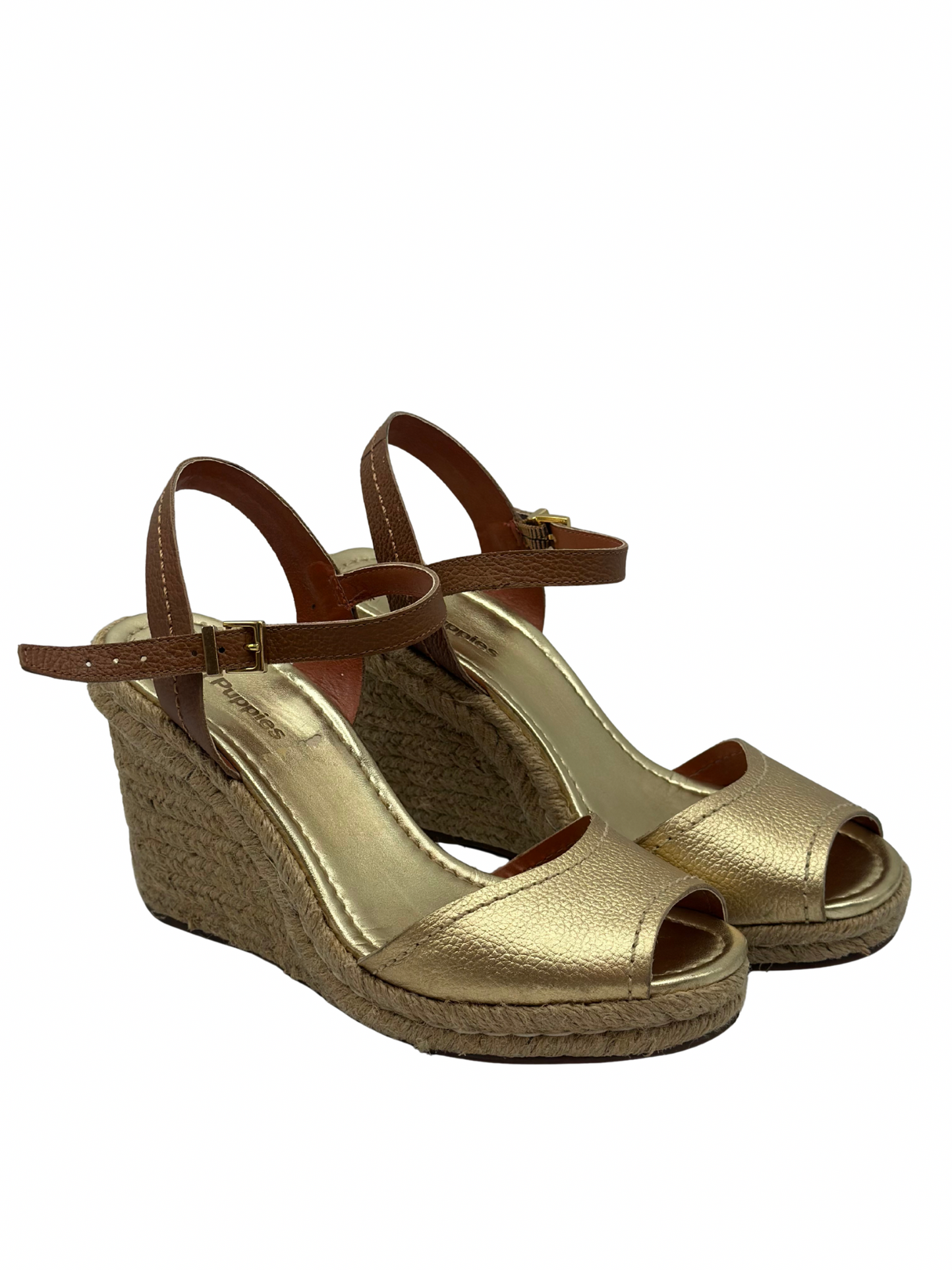 Sandalias Doradas Hush Puppies (38)