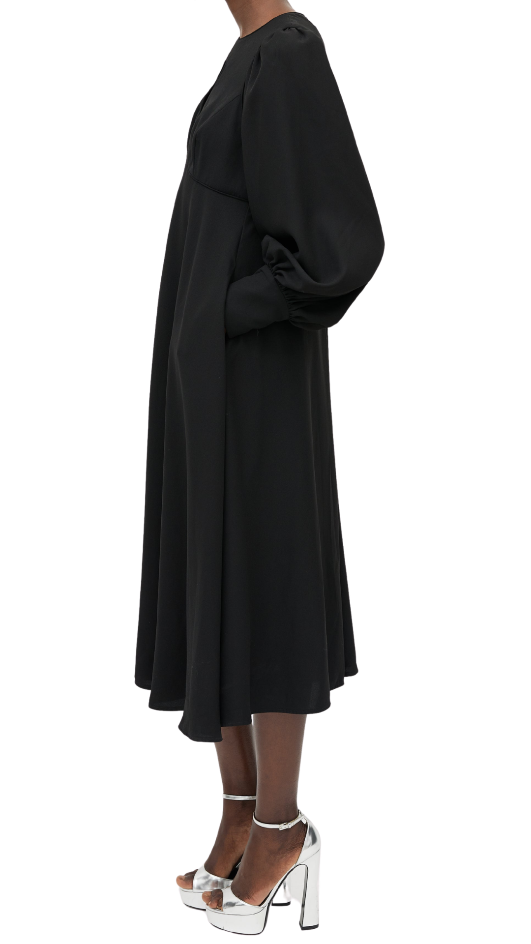 Vestido Midi Zimmermann Black Keyhole (M)
