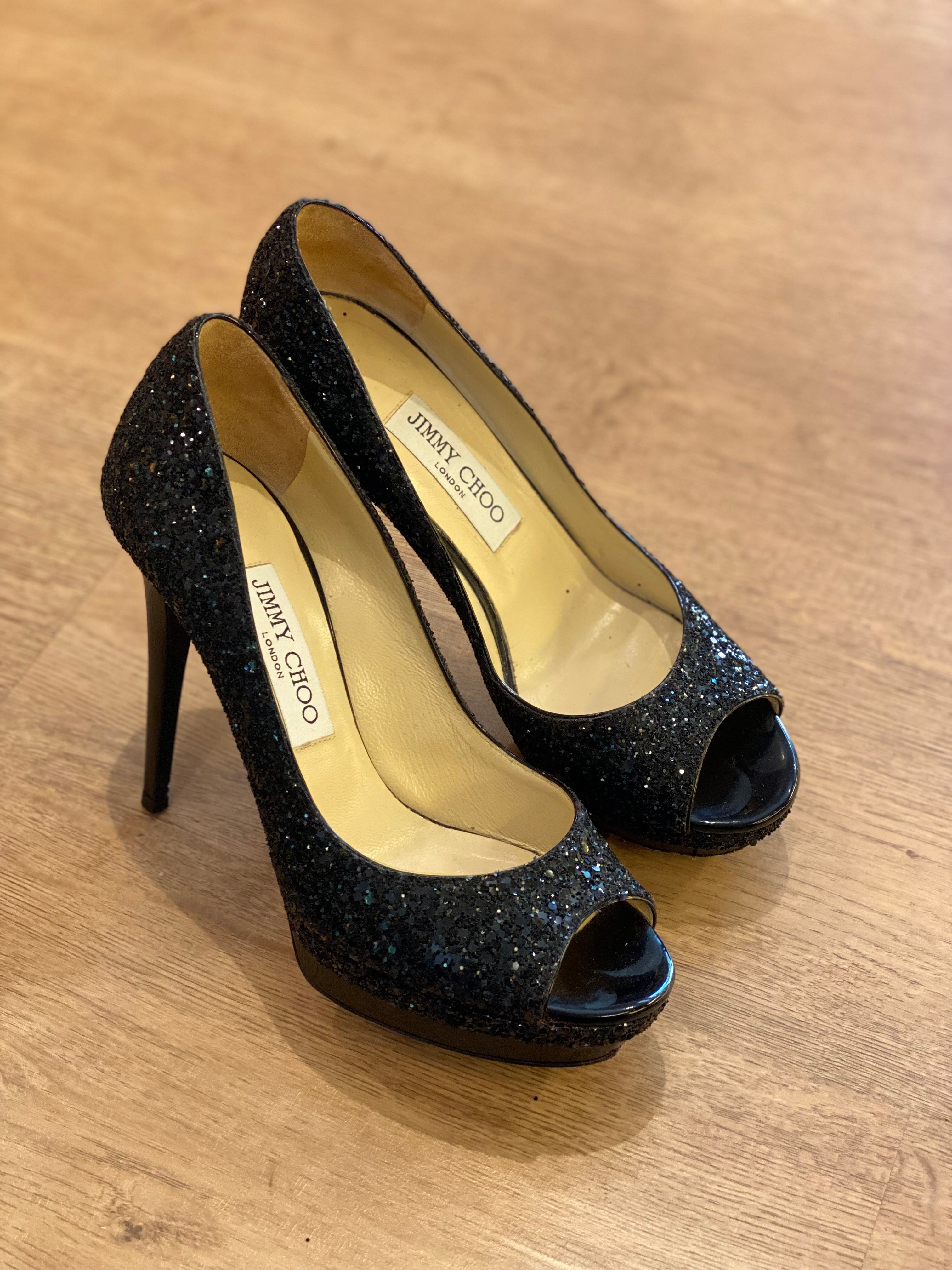 ⁠Sandalia Jimmy Choo Luna Sparkling (37.5)