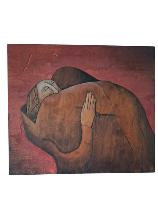 Cuadro "El Abrazo" de Carlos Colombino 104 x 119 cm.