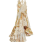 Vestido Zimmermann Luminosity Splice Lace Linen-Silk Dress (talle 0)